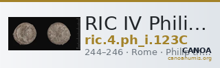 RIC IV Philip I 123C — CANOA