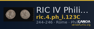 RIC IV Philip I 123C — CANOA