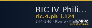 RIC IV Philip I 124 — CANOA