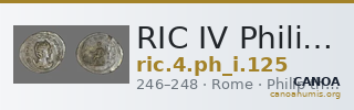 RIC IV Philip I 125 — CANOA