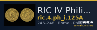 RIC IV Philip I 125A — CANOA