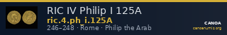 RIC IV Philip I 125A — CANOA
