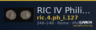 RIC IV Philip I 127 — CANOA