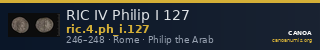 RIC IV Philip I 127 — CANOA