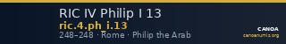 RIC IV Philip I 13 — CANOA