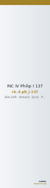 RIC IV Philip I 137 — CANOA