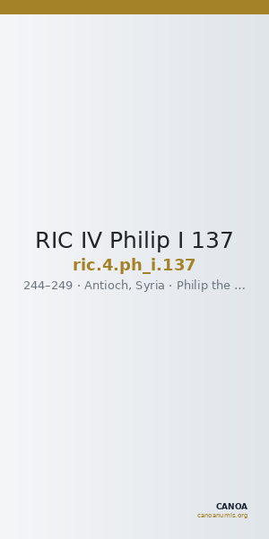 RIC IV Philip I 137 — CANOA