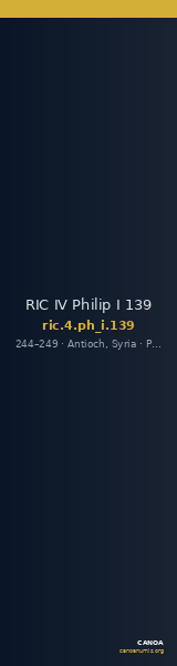 RIC IV Philip I 139 — CANOA