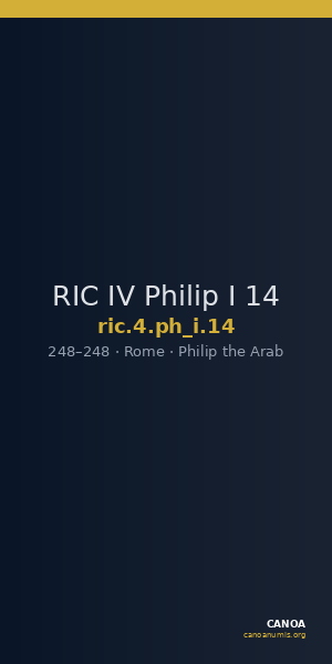 RIC IV Philip I 14 — CANOA