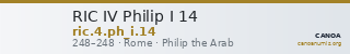 RIC IV Philip I 14 — CANOA