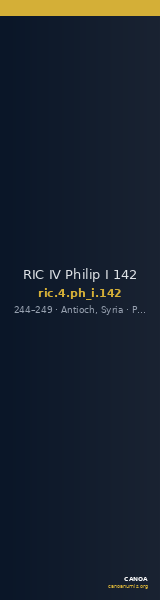 RIC IV Philip I 142 — CANOA