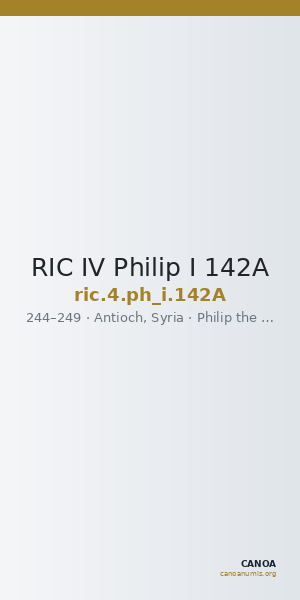 RIC IV Philip I 142A — CANOA