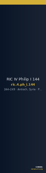 RIC IV Philip I 144 — CANOA