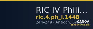RIC IV Philip I 144B — CANOA