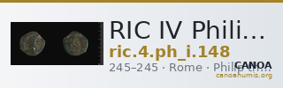 RIC IV Philip I 148 — CANOA