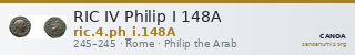 RIC IV Philip I 148A — CANOA