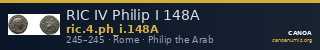 RIC IV Philip I 148A — CANOA