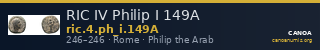 RIC IV Philip I 149A — CANOA
