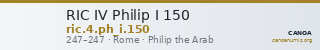 RIC IV Philip I 150 — CANOA