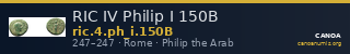 RIC IV Philip I 150B — CANOA