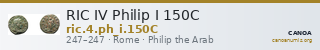 RIC IV Philip I 150C — CANOA