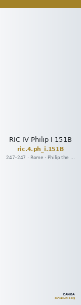 RIC IV Philip I 151B — CANOA