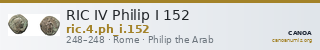 RIC IV Philip I 152 — CANOA
