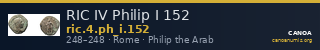 RIC IV Philip I 152 — CANOA