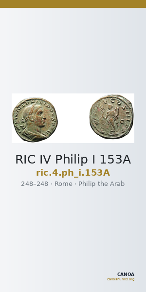 RIC IV Philip I 153A — CANOA