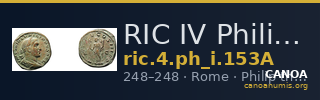 RIC IV Philip I 153A — CANOA