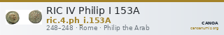 RIC IV Philip I 153A — CANOA