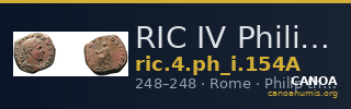 RIC IV Philip I 154A — CANOA
