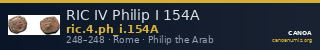 RIC IV Philip I 154A — CANOA