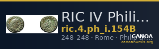 RIC IV Philip I 154B — CANOA