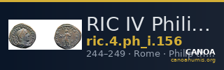 RIC IV Philip I 156 — CANOA