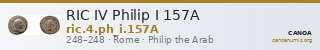 RIC IV Philip I 157A — CANOA