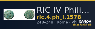 RIC IV Philip I 157B — CANOA