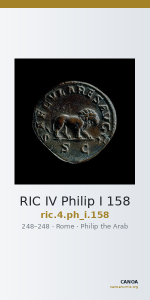 RIC IV Philip I 158 — CANOA