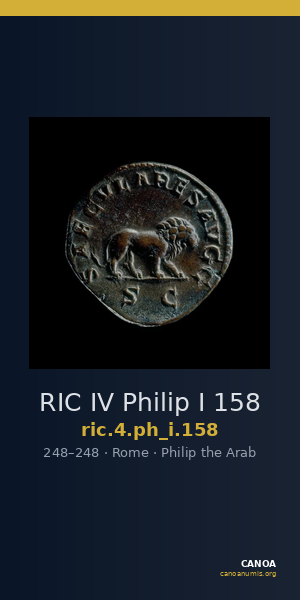 RIC IV Philip I 158 — CANOA
