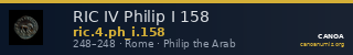 RIC IV Philip I 158 — CANOA