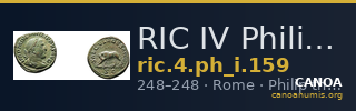 RIC IV Philip I 159 — CANOA
