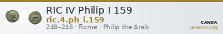 RIC IV Philip I 159 — CANOA