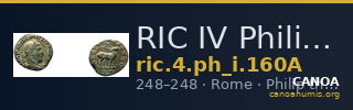 RIC IV Philip I 160A — CANOA