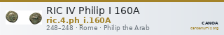 RIC IV Philip I 160A — CANOA