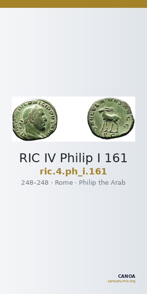 RIC IV Philip I 161 — CANOA