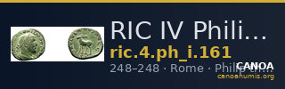 RIC IV Philip I 161 — CANOA