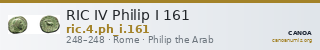 RIC IV Philip I 161 — CANOA