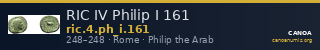 RIC IV Philip I 161 — CANOA