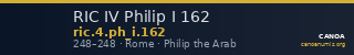 RIC IV Philip I 162 — CANOA