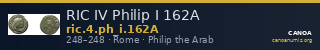 RIC IV Philip I 162A — CANOA